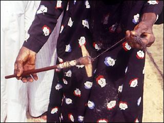 woman spinning fleece